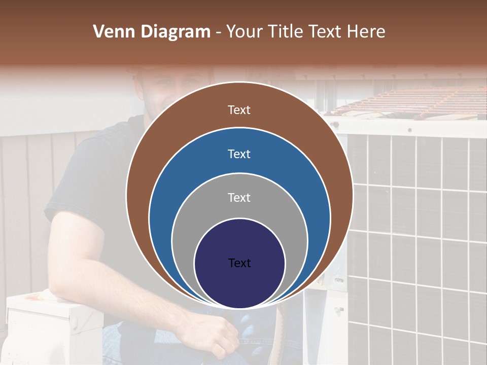 A Man Giving A Thumbs Up Next To An Air Conditioner PowerPoint Template
