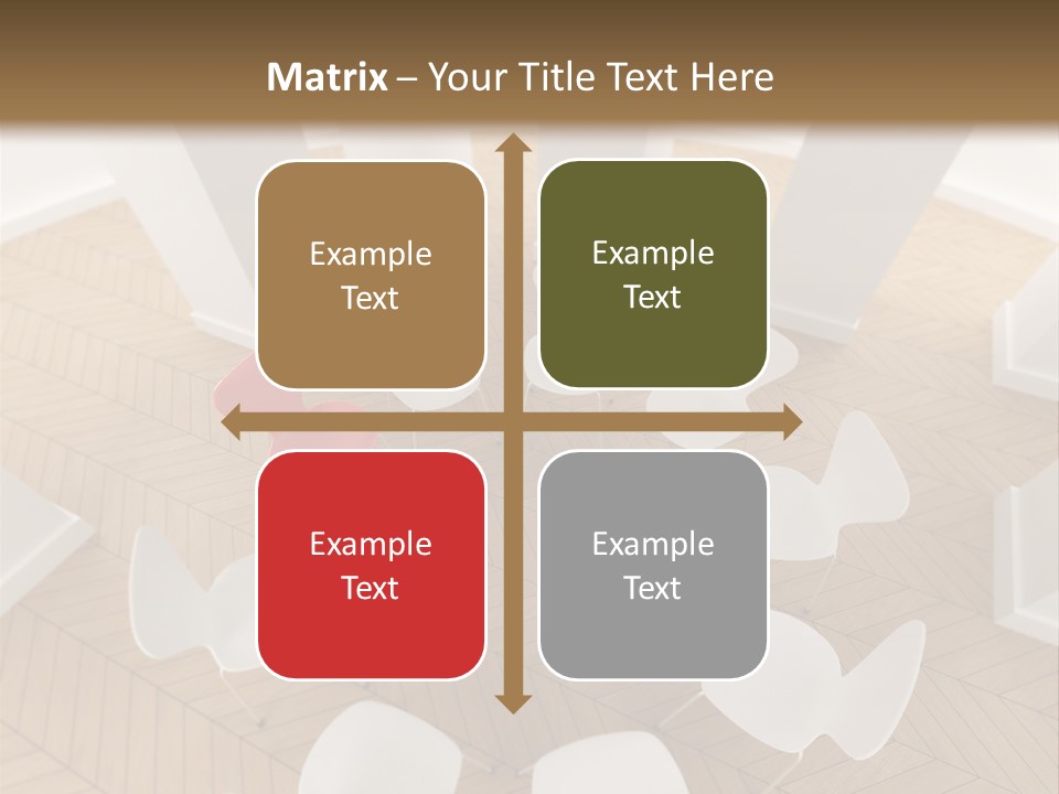 A Circle Of Chairs With A Red Heart In The Middle PowerPoint Template