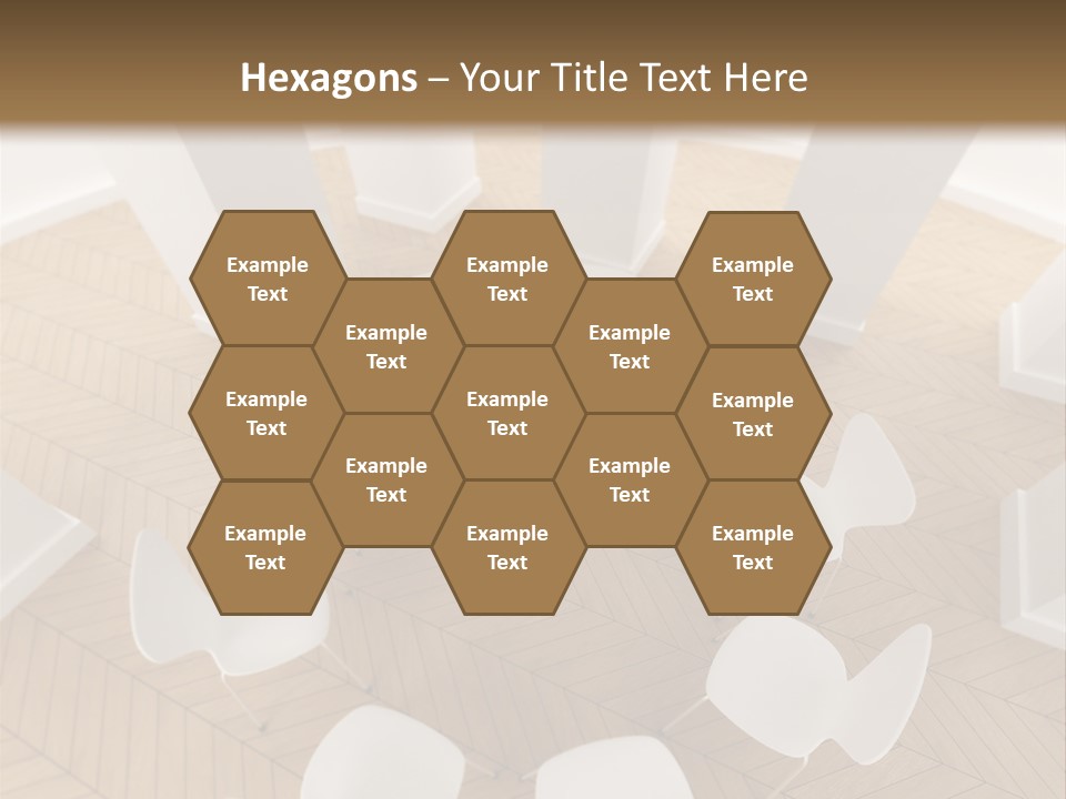 A Circle Of Chairs With A Red Heart In The Middle PowerPoint Template