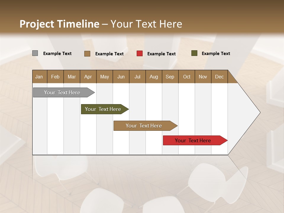 A Circle Of Chairs With A Red Heart In The Middle PowerPoint Template