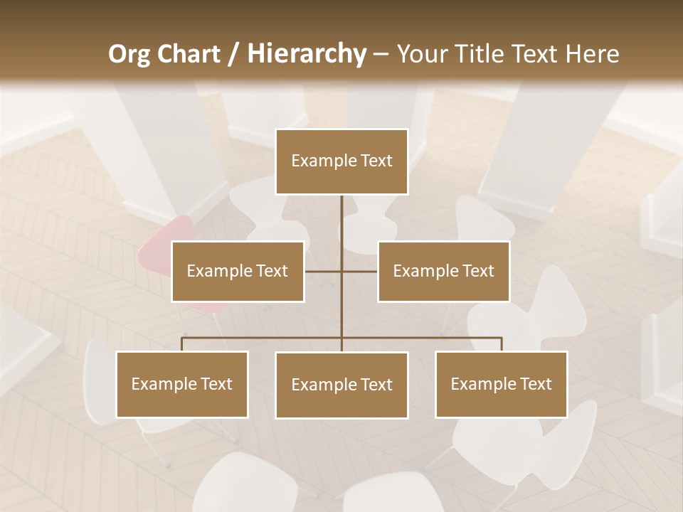 A Circle Of Chairs With A Red Heart In The Middle PowerPoint Template