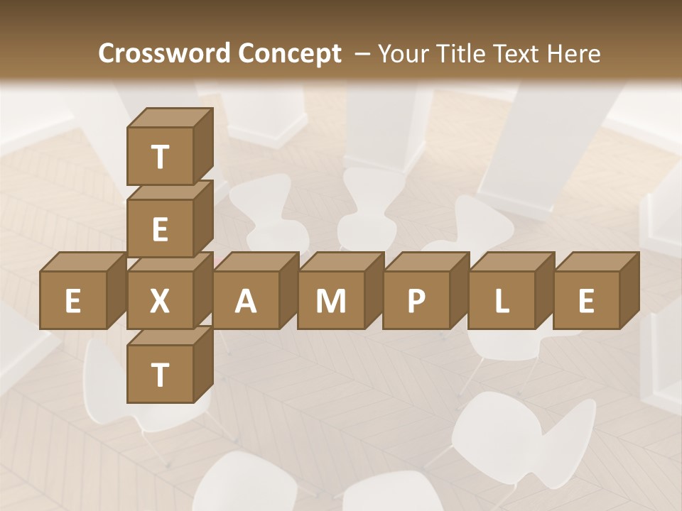 A Circle Of Chairs With A Red Heart In The Middle PowerPoint Template
