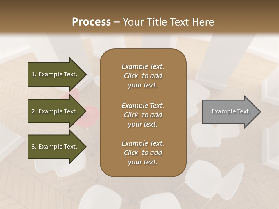 A Circle Of Chairs With A Red Heart In The Middle PowerPoint Template
