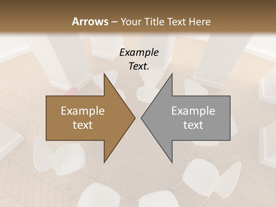 A Circle Of Chairs With A Red Heart In The Middle PowerPoint Template