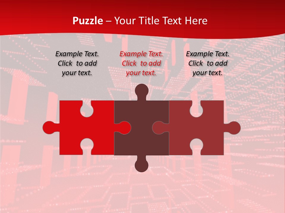 Square Red Matrix Background PowerPoint Template