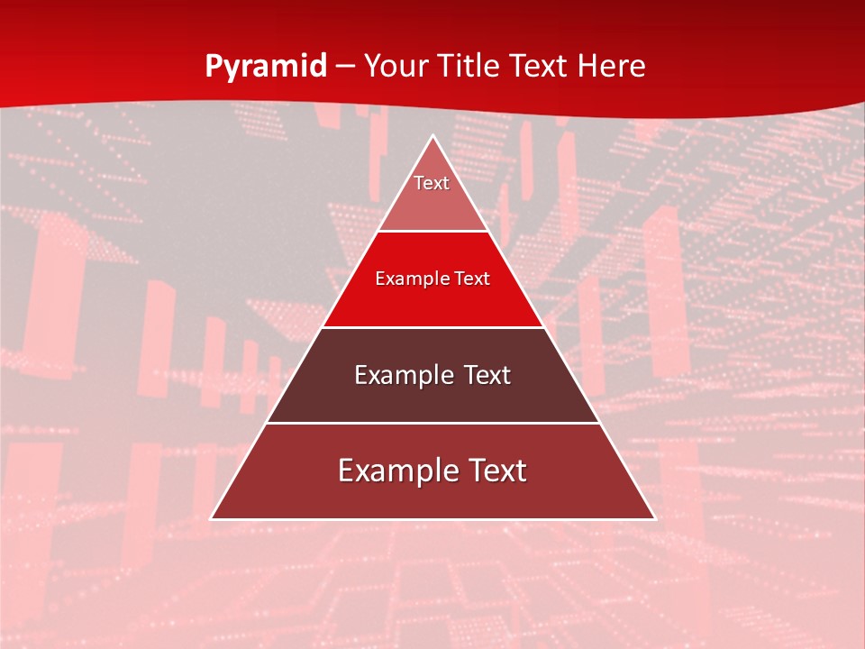 Square Red Matrix Background PowerPoint Template