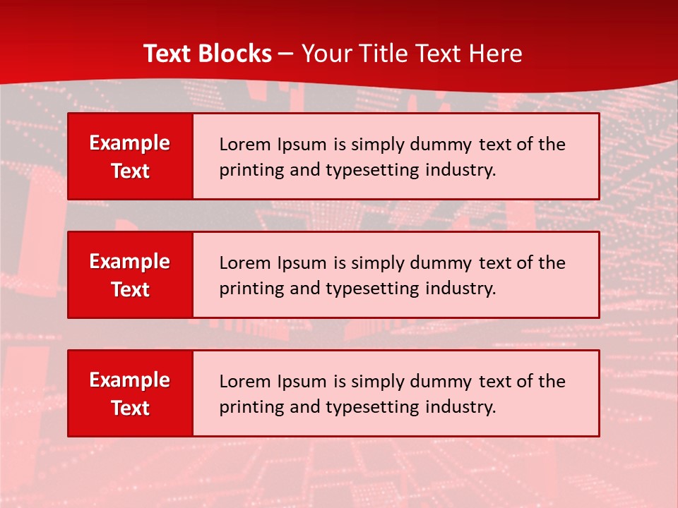 Square Red Matrix Background PowerPoint Template