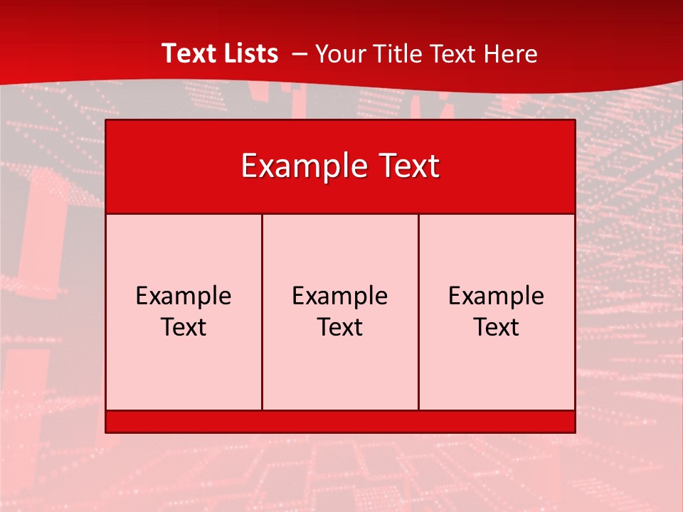 Square Red Matrix Background PowerPoint Template