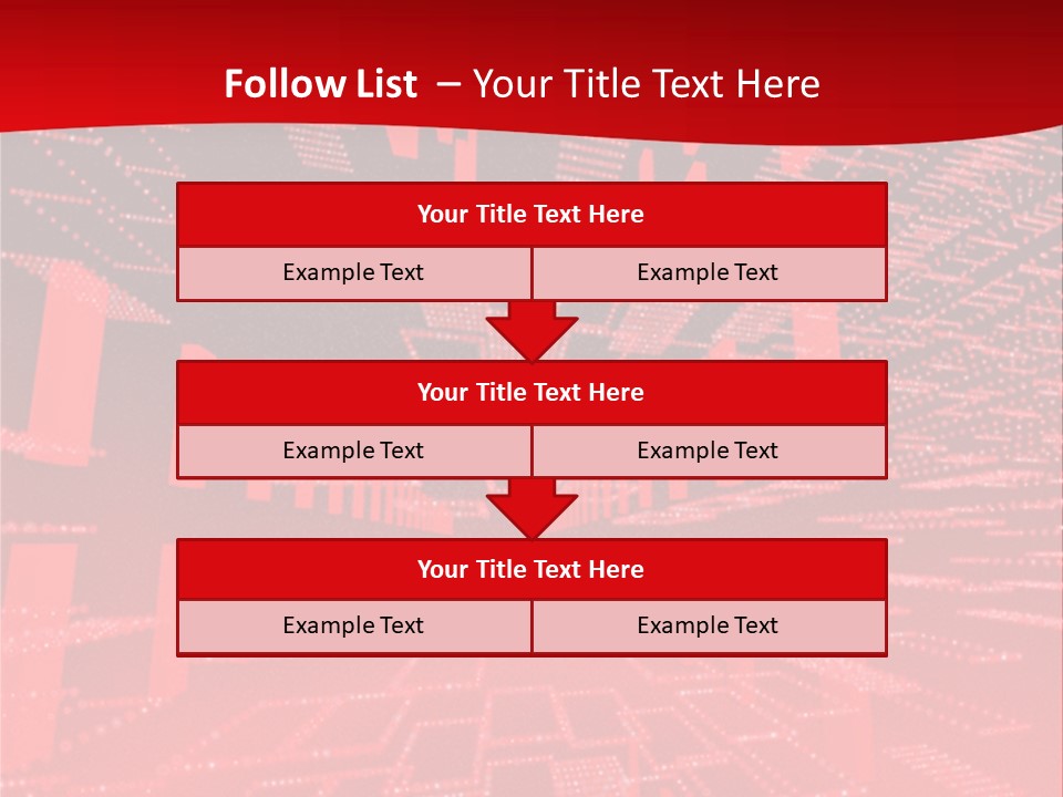 Square Red Matrix Background PowerPoint Template