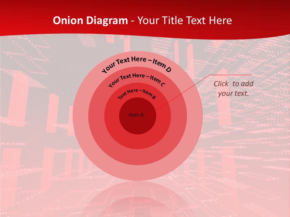 Square Red Matrix Background PowerPoint Template