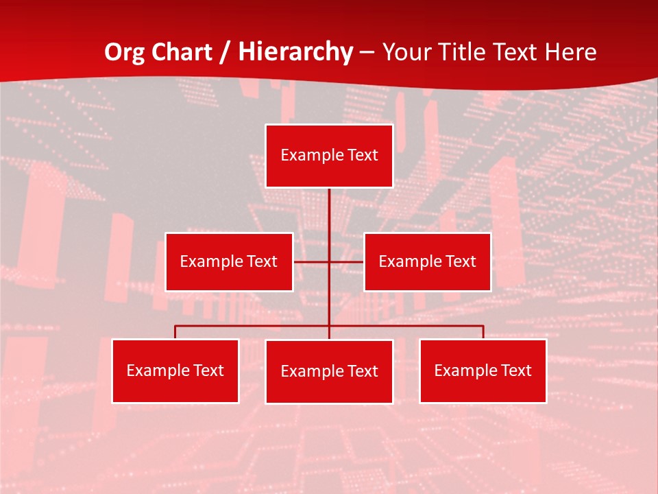 Square Red Matrix Background PowerPoint Template