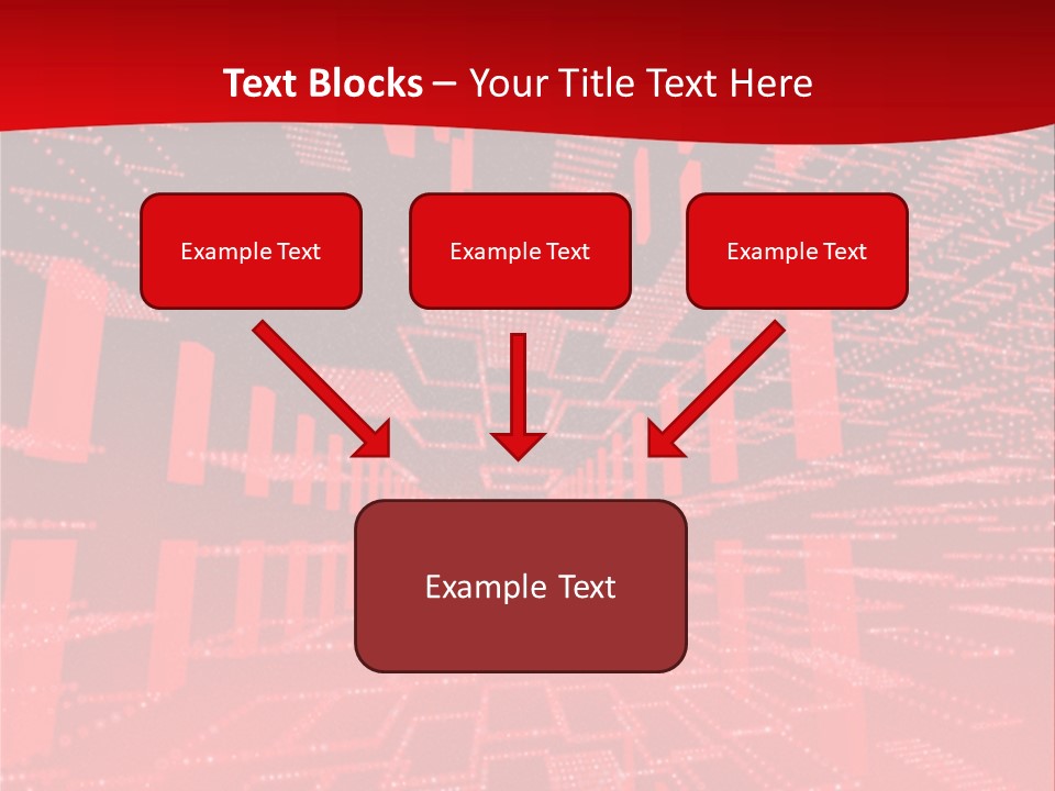 Square Red Matrix Background PowerPoint Template