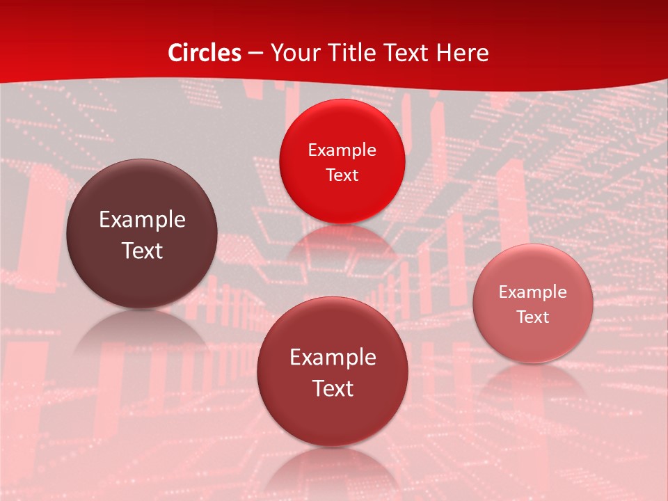 Square Red Matrix Background PowerPoint Template