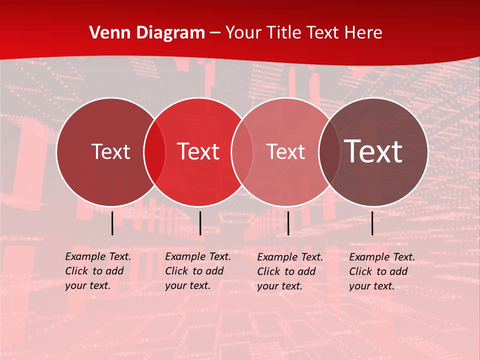 Square Red Matrix Background PowerPoint Template