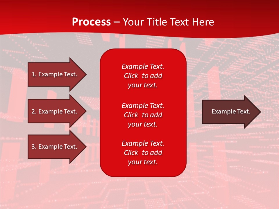 Square Red Matrix Background PowerPoint Template