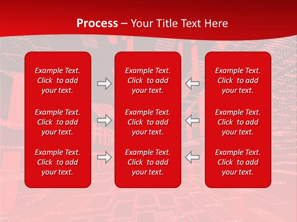 Square Red Matrix Background PowerPoint Template