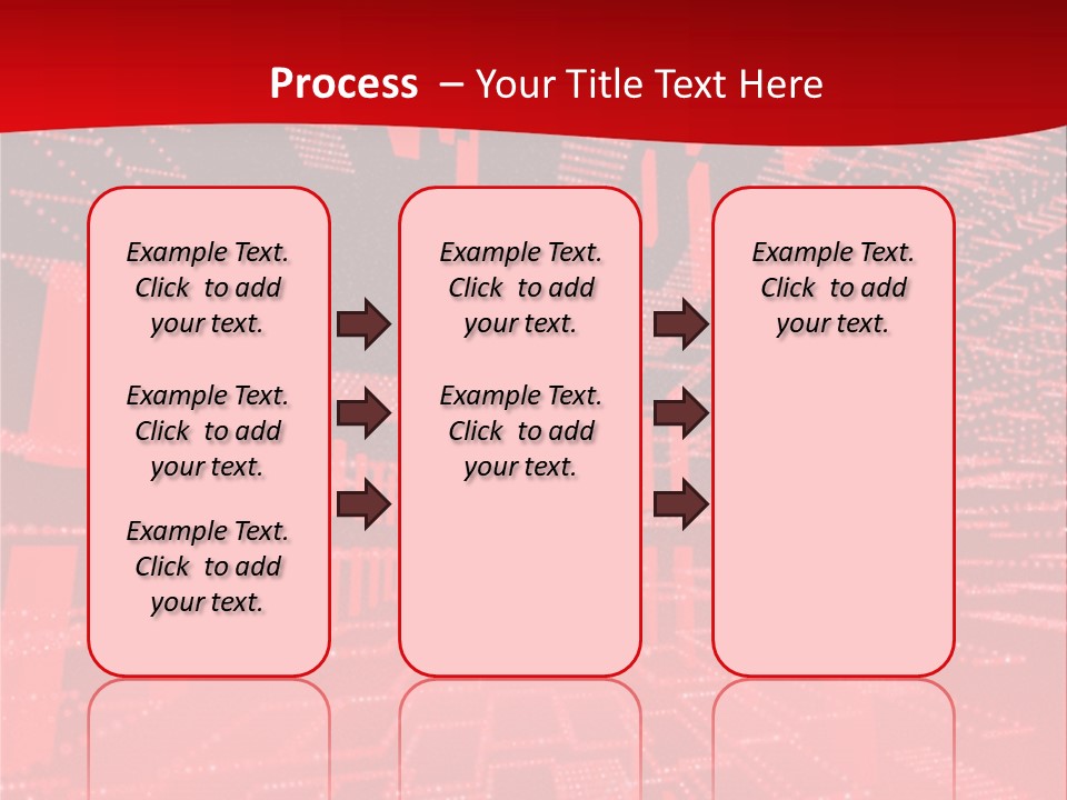 Square Red Matrix Background PowerPoint Template