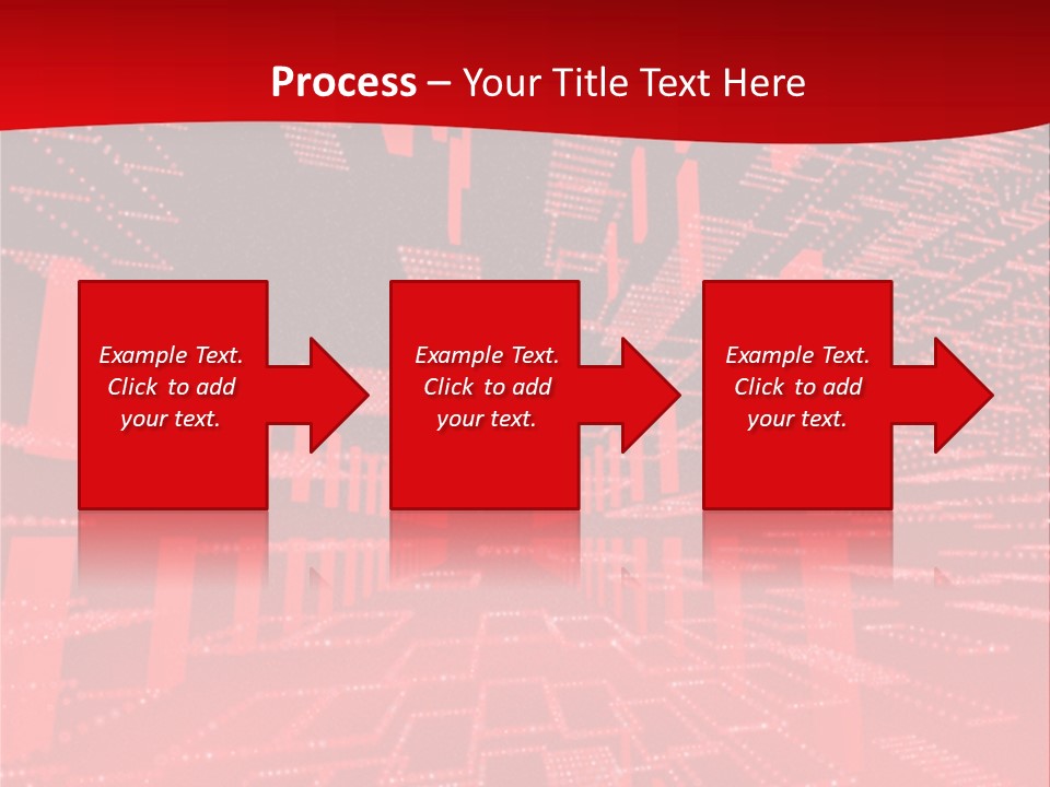Square Red Matrix Background PowerPoint Template