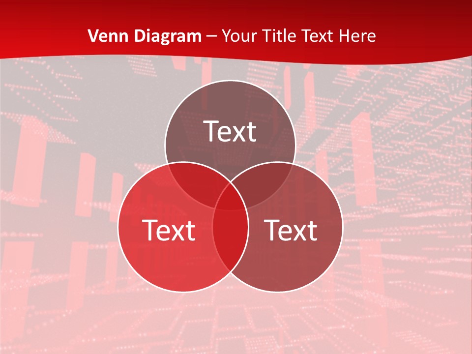 Square Red Matrix Background PowerPoint Template