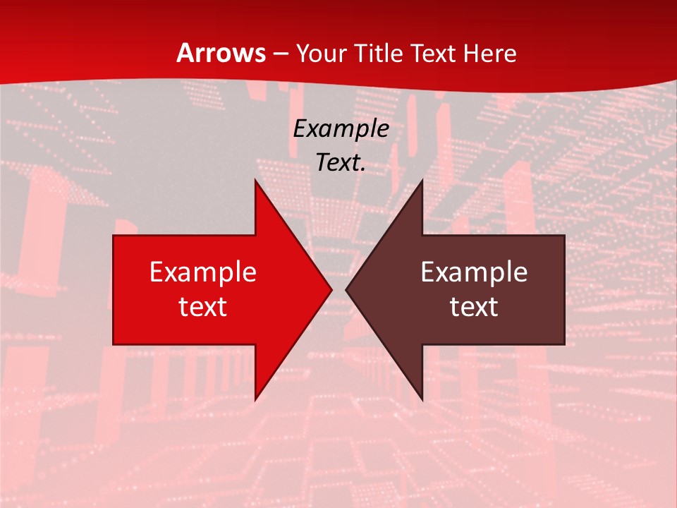 Square Red Matrix Background PowerPoint Template