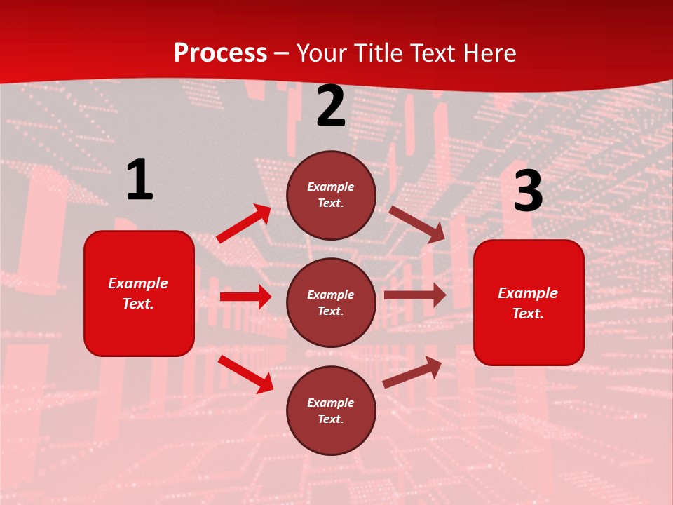 Square Red Matrix Background PowerPoint Template