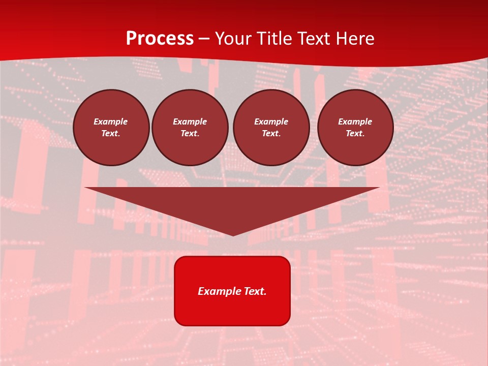 Square Red Matrix Background PowerPoint Template