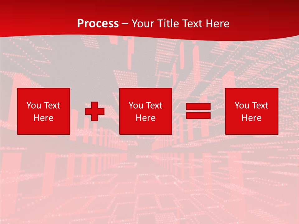 Square Red Matrix Background PowerPoint Template