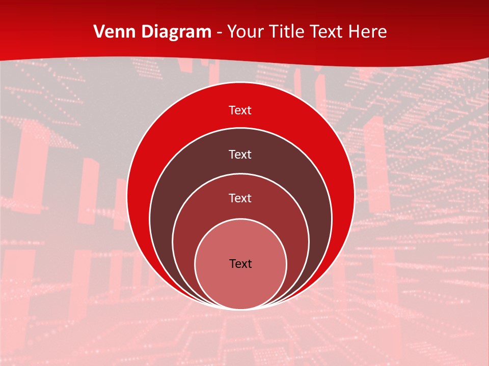 Square Red Matrix Background PowerPoint Template