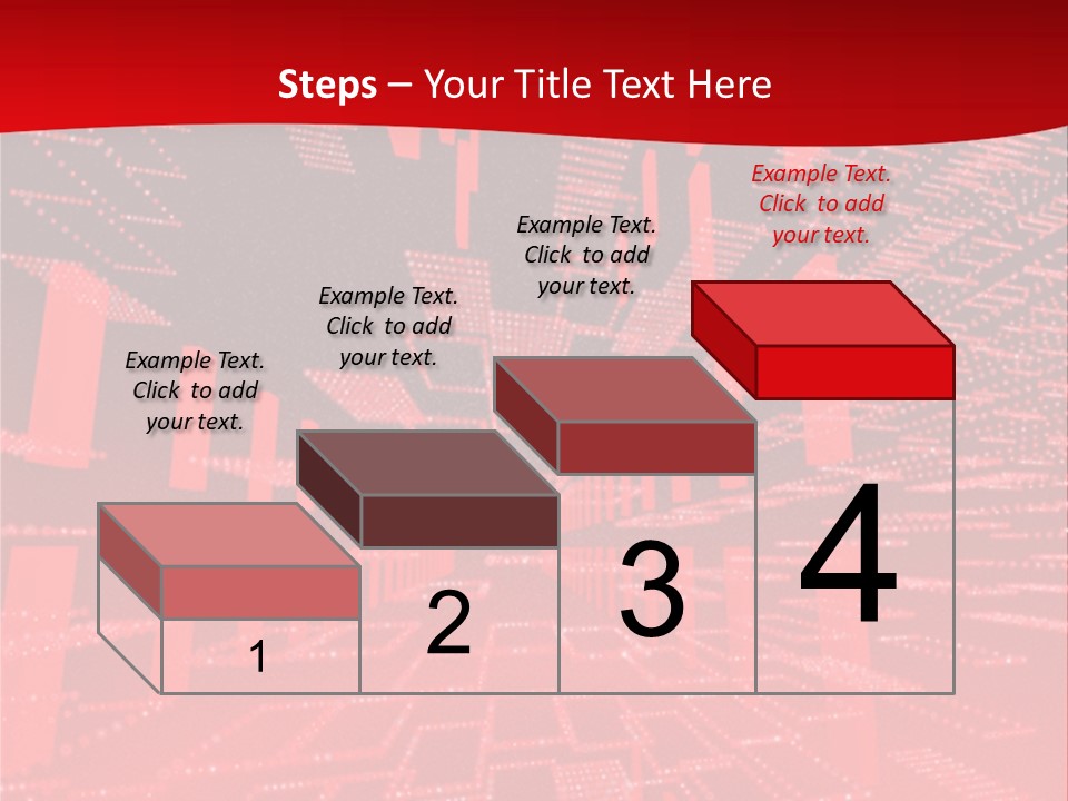 Square Red Matrix Background PowerPoint Template