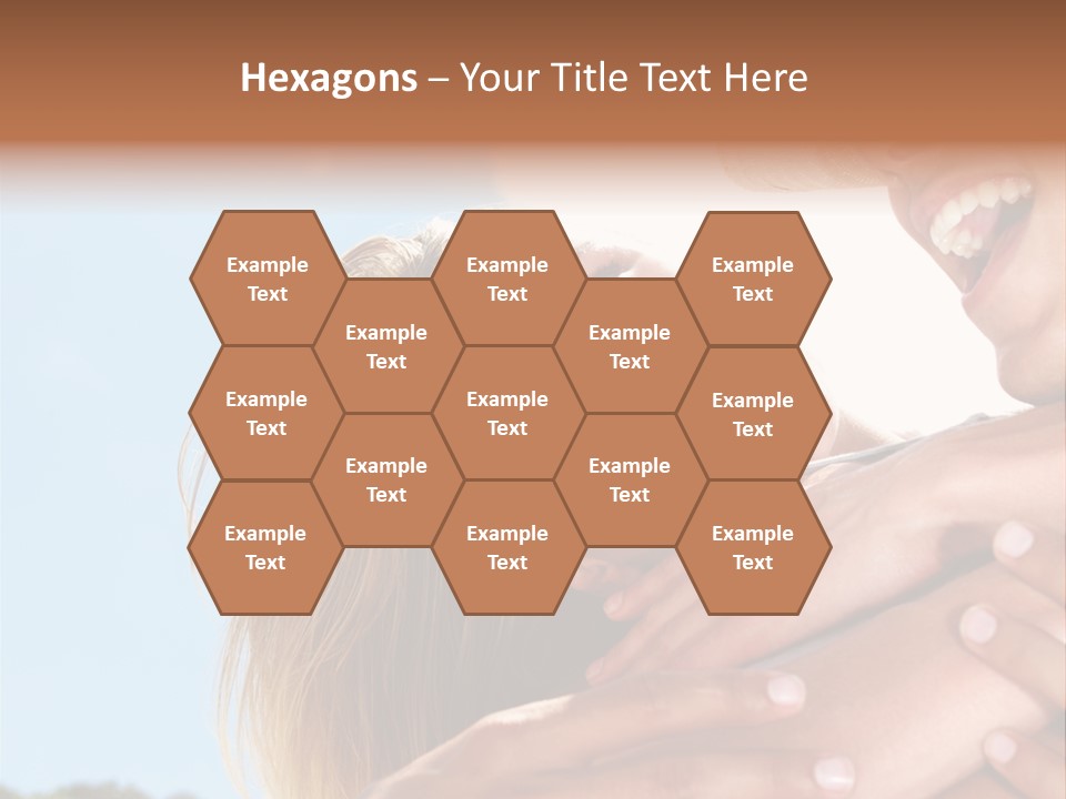 A Man And A Woman Are Smiling For The Camera PowerPoint Template