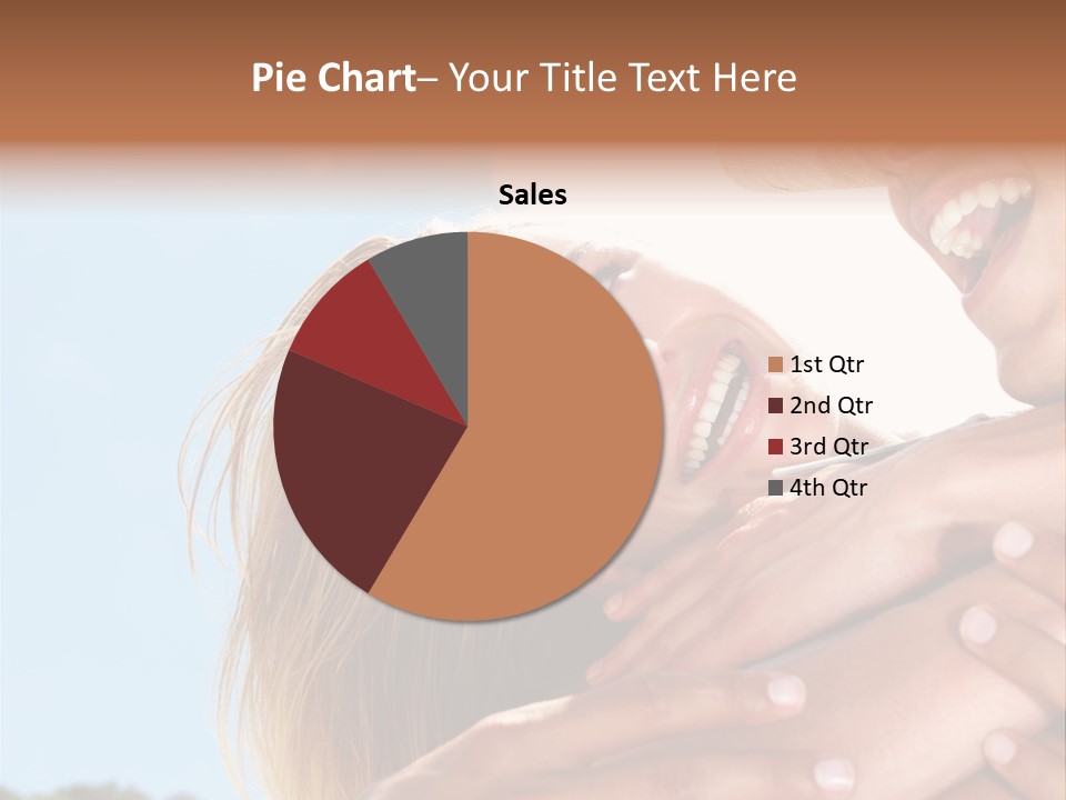 A Man And A Woman Are Smiling For The Camera PowerPoint Template