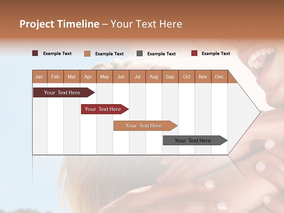 A Man And A Woman Are Smiling For The Camera PowerPoint Template