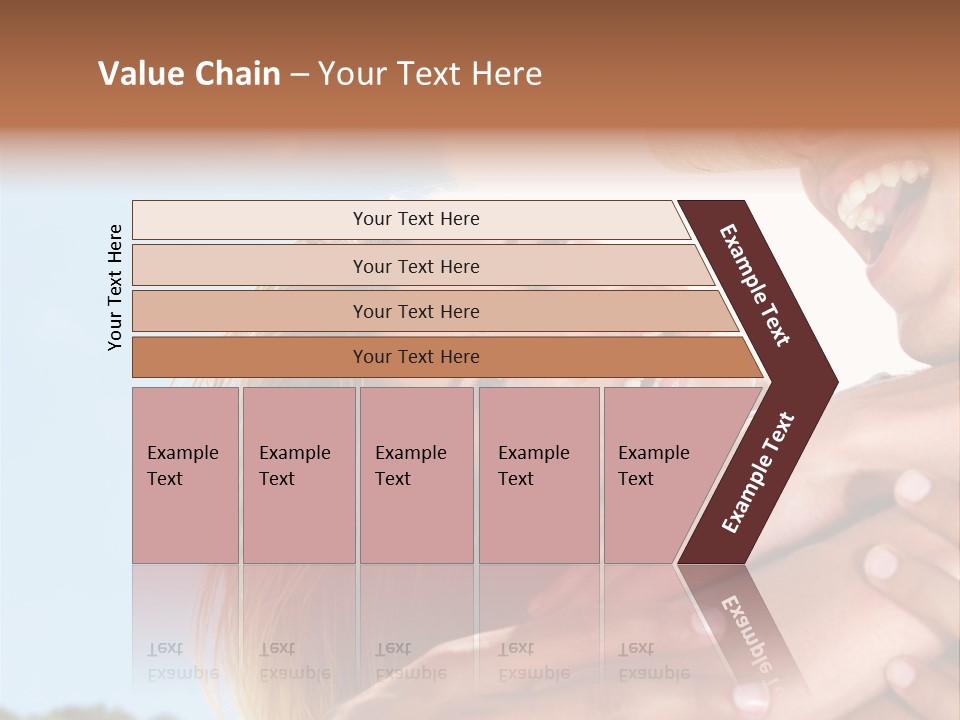 A Man And A Woman Are Smiling For The Camera PowerPoint Template