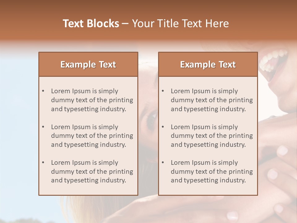 A Man And A Woman Are Smiling For The Camera PowerPoint Template