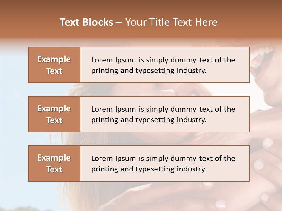 A Man And A Woman Are Smiling For The Camera PowerPoint Template