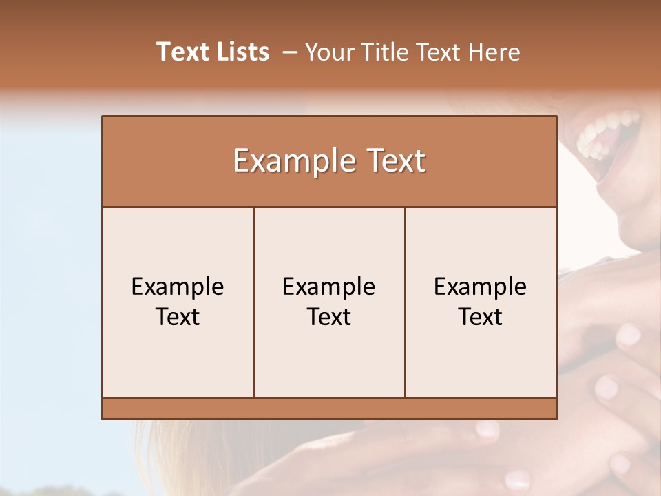 A Man And A Woman Are Smiling For The Camera PowerPoint Template
