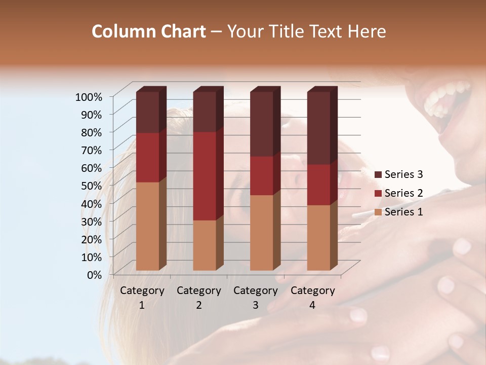 A Man And A Woman Are Smiling For The Camera PowerPoint Template