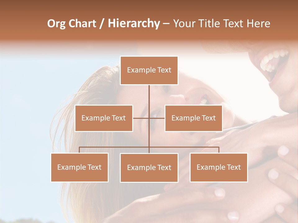 A Man And A Woman Are Smiling For The Camera PowerPoint Template