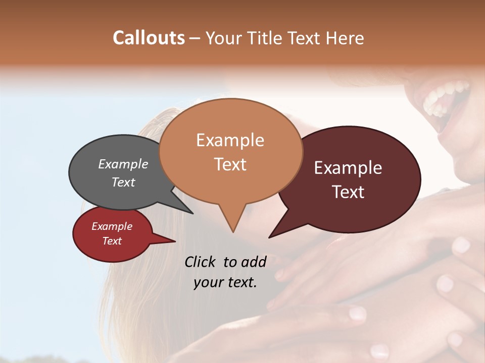 A Man And A Woman Are Smiling For The Camera PowerPoint Template