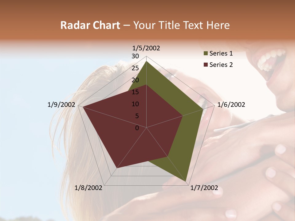A Man And A Woman Are Smiling For The Camera PowerPoint Template