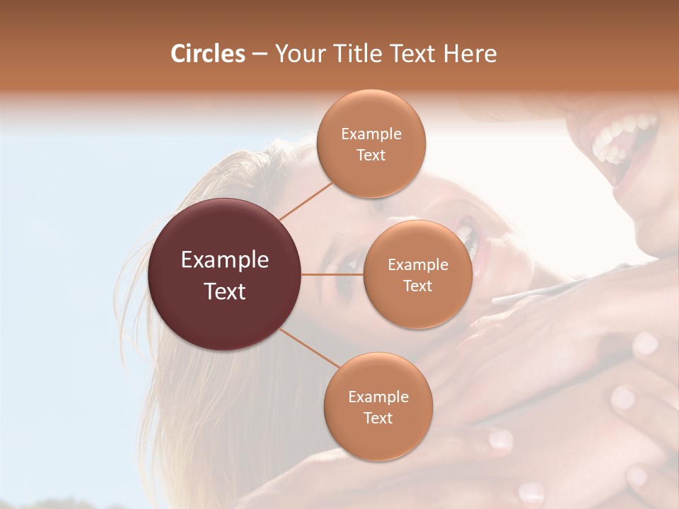 A Man And A Woman Are Smiling For The Camera PowerPoint Template