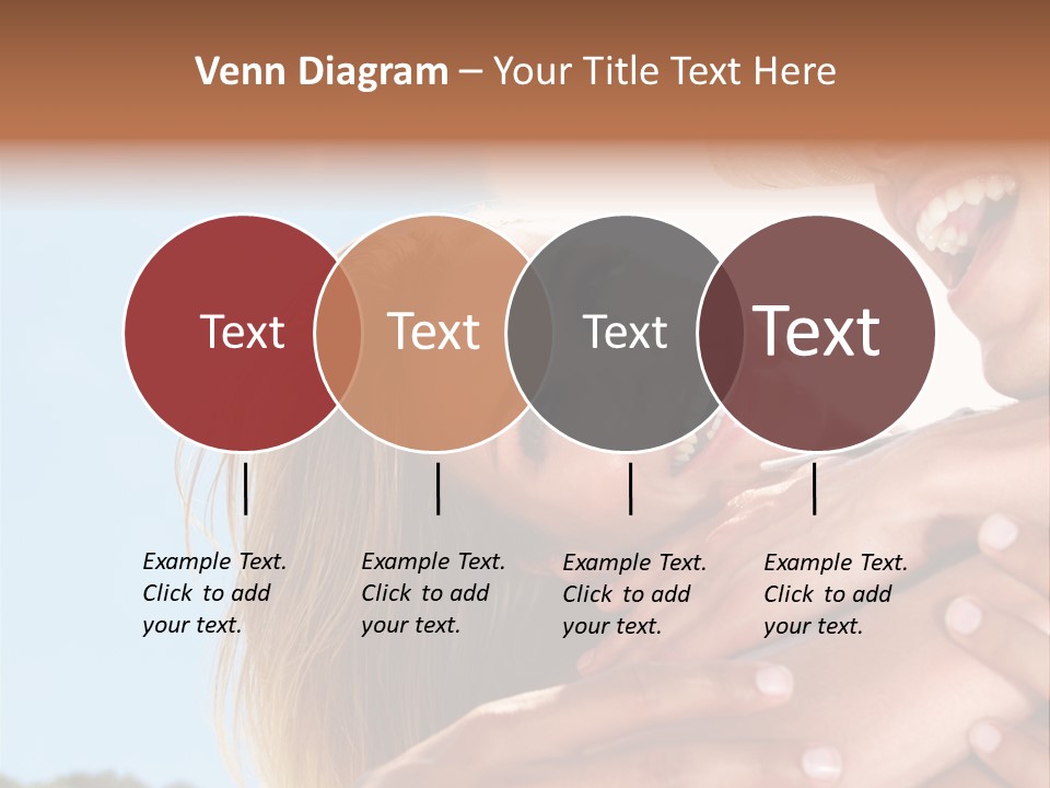 A Man And A Woman Are Smiling For The Camera PowerPoint Template
