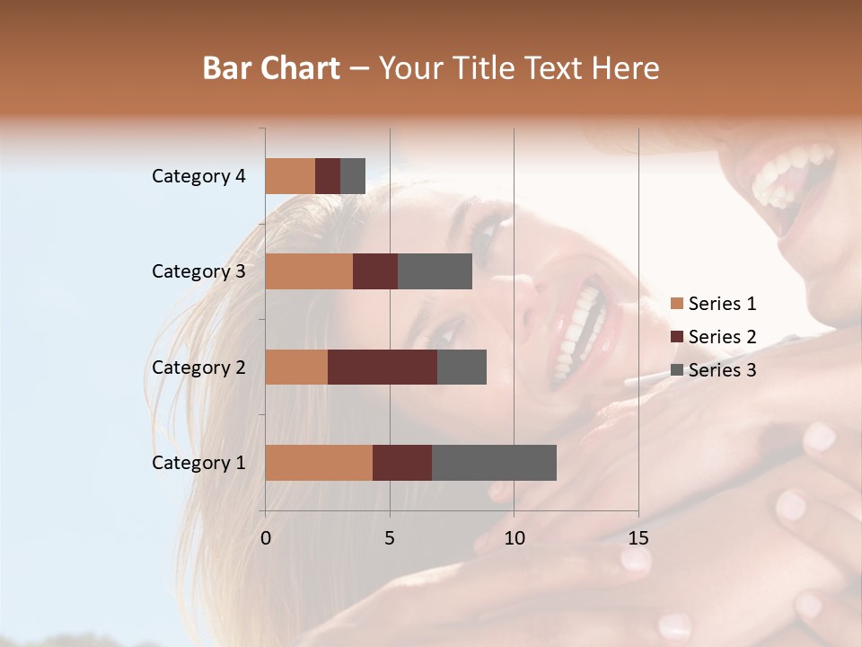 A Man And A Woman Are Smiling For The Camera PowerPoint Template