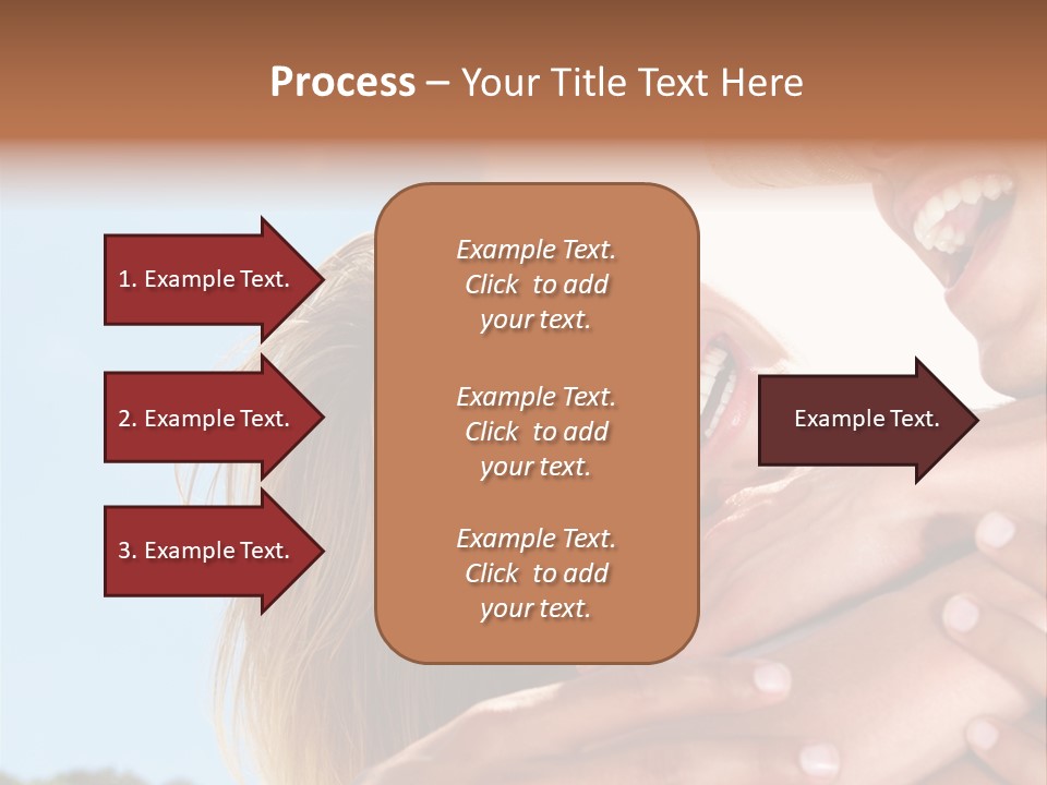 A Man And A Woman Are Smiling For The Camera PowerPoint Template