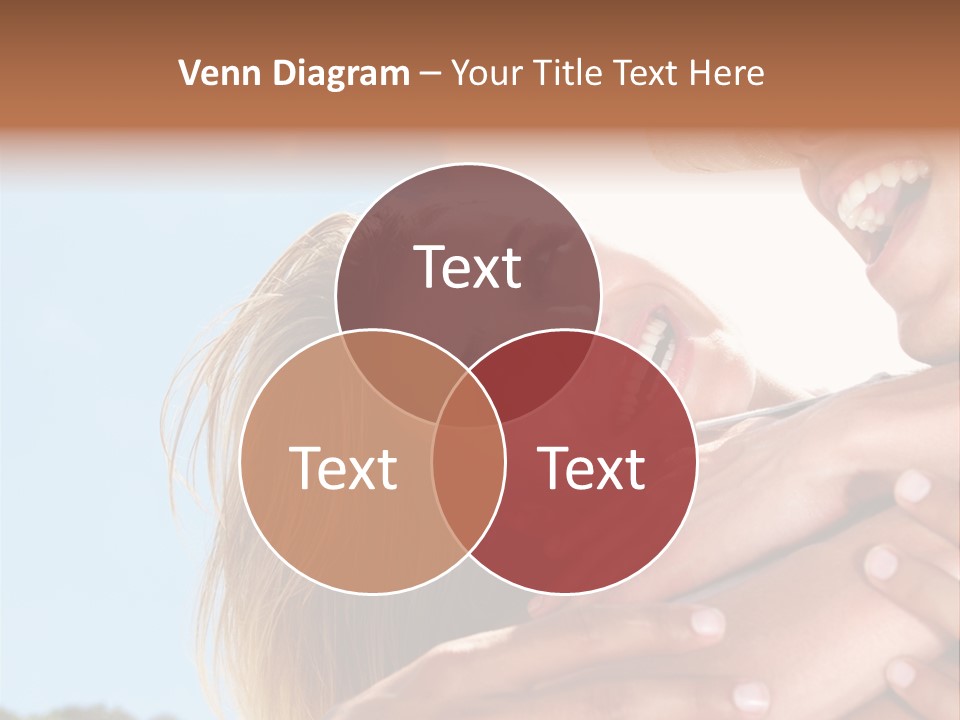 A Man And A Woman Are Smiling For The Camera PowerPoint Template