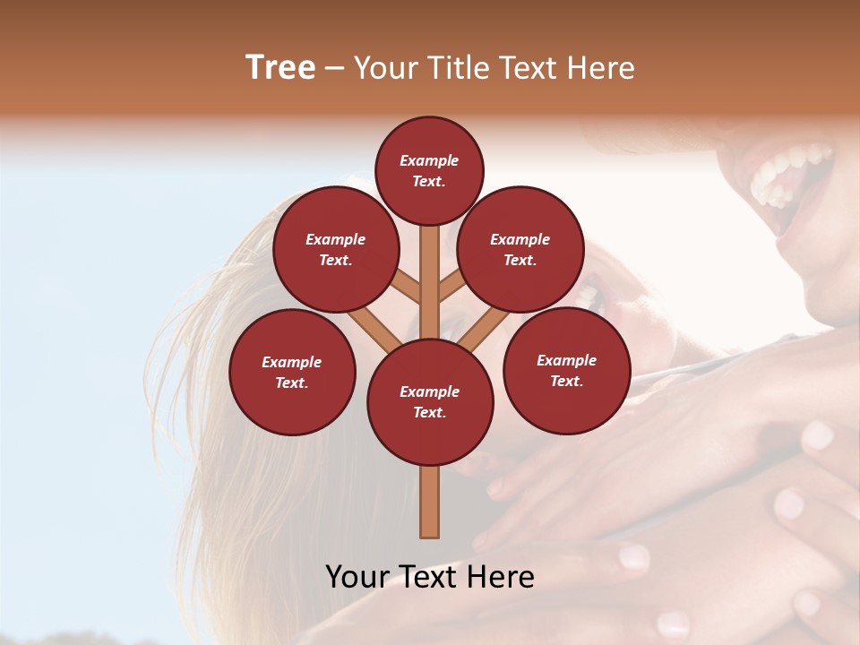 A Man And A Woman Are Smiling For The Camera PowerPoint Template