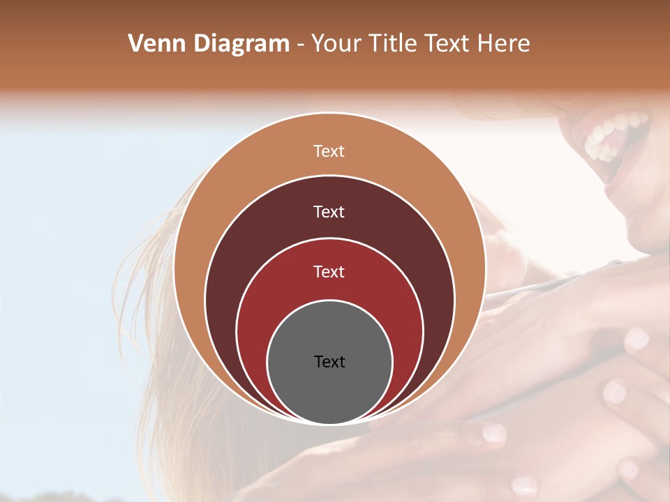 A Man And A Woman Are Smiling For The Camera PowerPoint Template