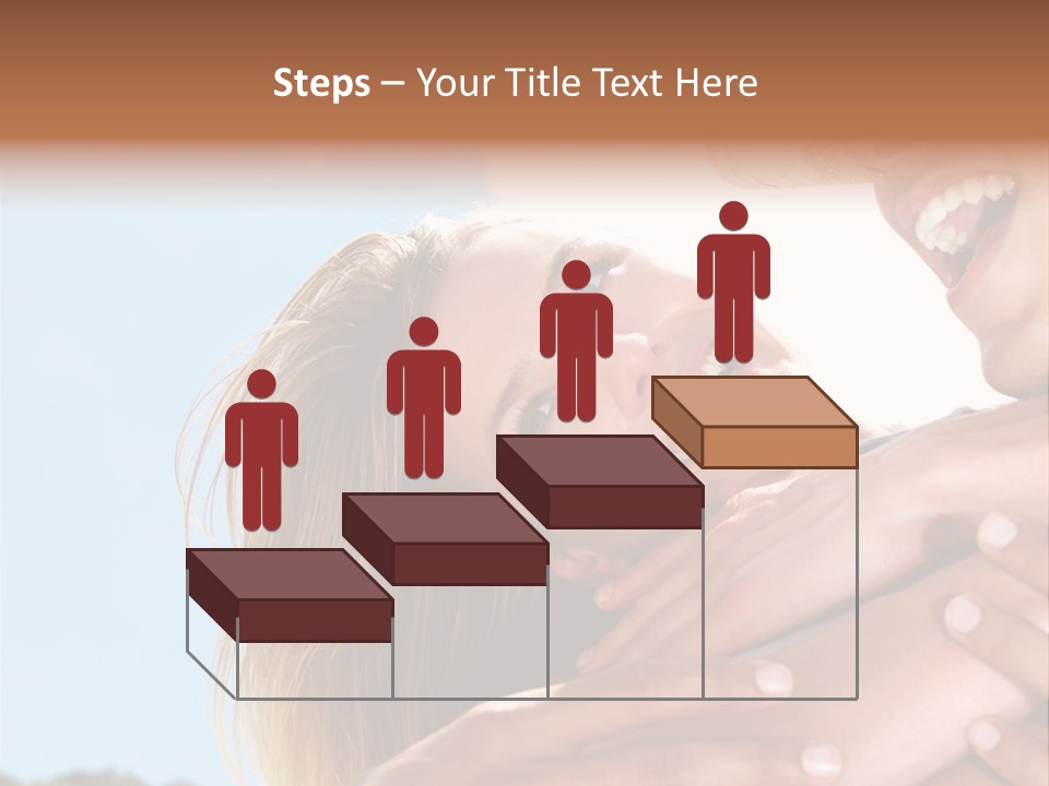 A Man And A Woman Are Smiling For The Camera PowerPoint Template