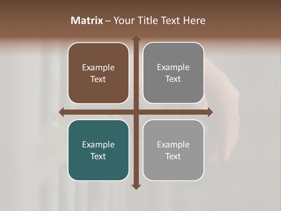 Mans Hands Behind Bars In Jail Or Prison PowerPoint Template