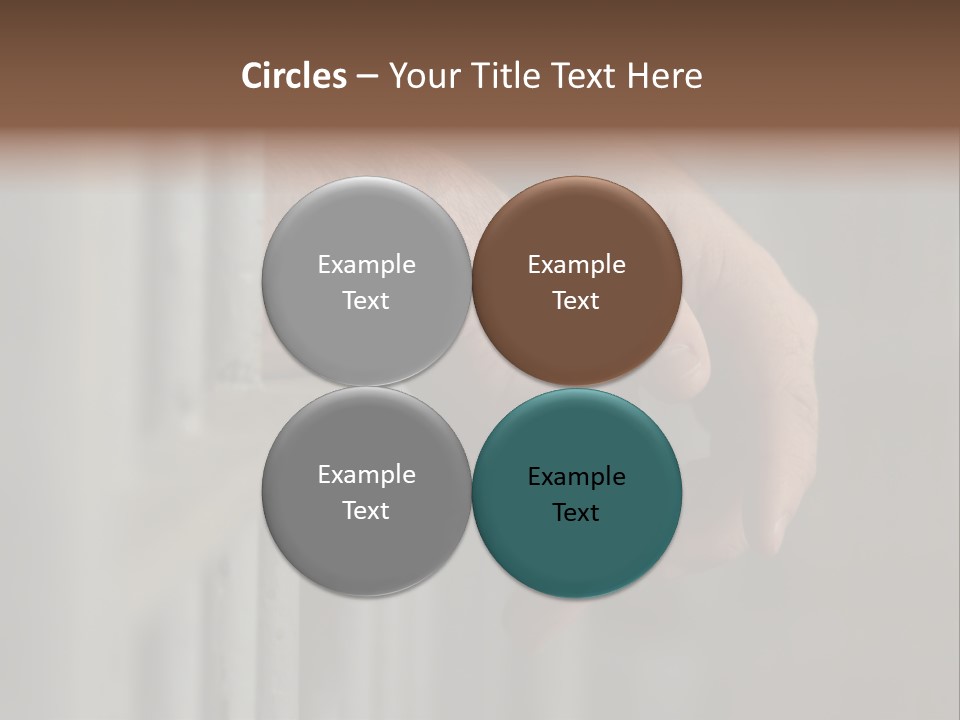 Mans Hands Behind Bars In Jail Or Prison PowerPoint Template